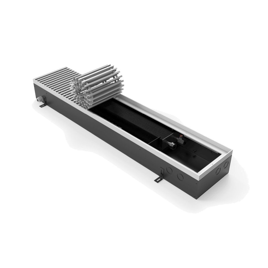 Фото Конвектор внутрипольный водяной VITRON серия ВКВ.110.200.1750.2ТГ.12, 110x200x1750, принудительная конвекция